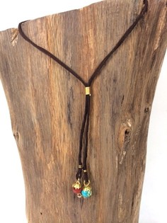 VÒNG CỔ HANDMADE ORIGINALS ĐÍNH ĐÁ XANH ĐỎ/NÂU (1 chiếc)