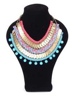 Vòng Cổ Màu Ngọc Lam Hồng (1 chiếc)