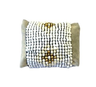 Vòng tay hạt Aztec màu trắng (1 chiếc)