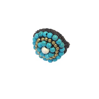 Nhẫn Phong Cách Ibiza Đính Đá Turquoise (1 chiếc)