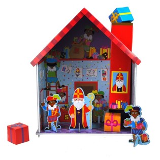 Bộ Lắp Ráp Nhà 3D Ông Già Noel / Thánh Nicholas (2 món)