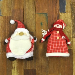 ÔNG GIÀ NOEL & NGƯỜI TUYẾT BẰNG BÔNG (4 cái)