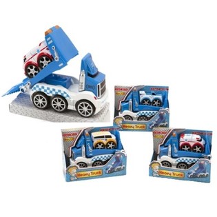 Xe tải đồ chơi có rơ-moóc kèm đèn & âm thanh (Set 6 món)