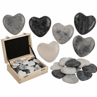 ĐÁ TỰ NHIÊN HÌNH TRÁI TIM - WORRY STONES (36 viên)