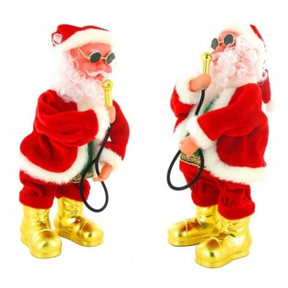 Ông già Noel ca hát và nhảy múa kèm micro