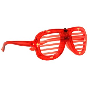 K&iacute;nh SHUTTER SHADES c&oacute; đ&egrave;n LED - M&agrave;u: Đỏ (12 c&aacute;i)