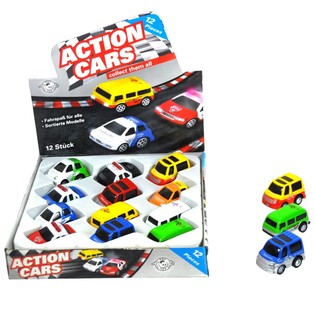 XE ĐỒ CHƠI KIM LOẠI DIE CAST CHẠY Đ&Agrave; TRONG HỘP TRƯNG B&Agrave;Y (12 chiếc)