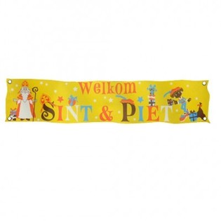 BĂNG R&Ocirc;N CH&Agrave;O MỪNG SINTERKLAAS & PIET XXL 300 X 60 CM (7 c&aacute;i)