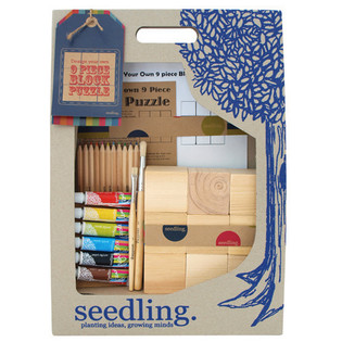 Bộ Đồ Chơi Sáng Tạo Seedling - Tự Thiết Kế Tranh Ghép Hình 9 Khối Gỗ