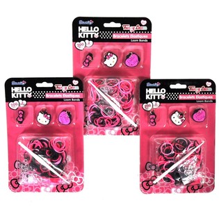 Bộ Làm Vòng Tay Chun Cao Su DIY Kèm Mặt Treo Hello Kitty (12 bộ)