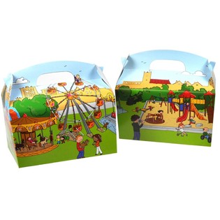 HỘP ĐỰNG SUẤT ĂN - CHỦ ĐỀ S&Acirc;N CHƠI (50 c&aacute;i)