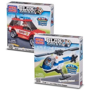 MEGA BLOKS - XE SUV TUẢN TRA CỨU HỎE & TRỰC THĂNG CẢNH SÁT (Bộ 2 món)