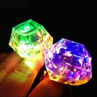 Nhẫn Phát Sáng Hộp Trưng Bày (36 cái) - Nhẫn LED Tiệc Tùng