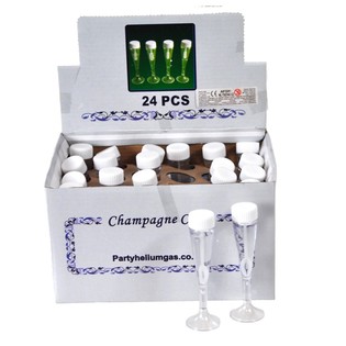 Bong Bóng Xà Phòng Hình Ly Champagne Kèm Khay Trưng Bày (24 cái)