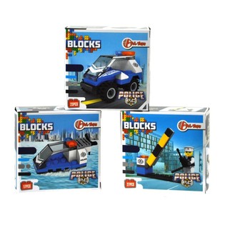 Đồ Chơi Lắp R&aacute;p Khối Bricks - Bộ Cảnh S&aacute;t (11 m&oacute;n)