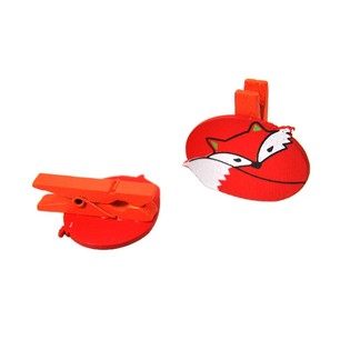Kẹp Gỗ Trang Tr&iacute; 6 M&oacute;n - Mẫu: C&aacute;o (24 bộ)