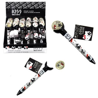 HELLO KITTY - B&Uacute;T BI & BANH NẢY 2 TRONG 1 - M&Agrave;U ĐEN (24 c&aacute;i)