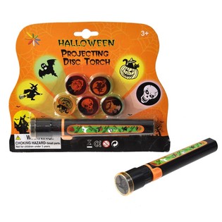 Đ&ecirc;n pin chiếu h&igrave;nh Halloween vỉ b&igrave;a (k&egrave;m 6 đầu chiếu)