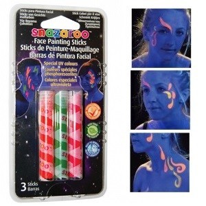 SNAZAROO - Màu Vẽ Mặt UV Đặc Biệt (6 chiếc)