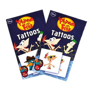 H&Igrave;NH XĂM DISNEY 2 MẢNH - MẪU: PHINEAS V&Agrave; FERB (50 c&aacute;i)