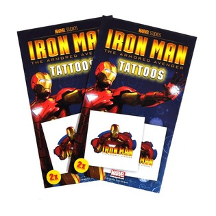 H&igrave;nh Xăm Marvel 2 Miếng - Mẫu Iron Man (50 bộ)