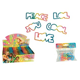 ***GI&Aacute; CỰC RẺ*** V&ograve;ng đeo tay trẻ em LUCKY BANDS - Mẫu: CHỮ (24 c&aacute;i)