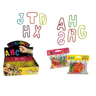 ***GI&Aacute; CỰC RẺ*** V&Ograve;NG TAY LUCKY BANDS CHO TRẺ EM - MẪU: CHỮ C&Aacute;I (24 chiếc)