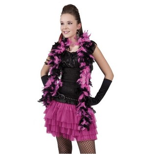 Khăn Cho&agrave;ng Boa Đen/Hồng cho C&ocirc;ng Ch&uacute;a 180 cm (6 c&aacute;i)