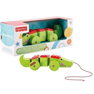Đồ Chơi Cá Sấu Gỗ Lắc Lư Đầu Tiên Fisher-Price (2 cái)