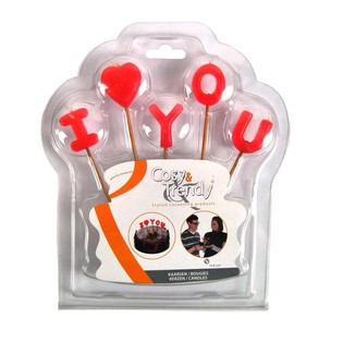 NẾN I LOVE YOU TR&Ecirc;N VỈ BLISTER (12 chiếc)
