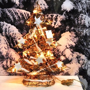 C&acirc;y Th&ocirc;ng Noel Trang Tr&iacute; Ph&aacute;t S&aacute;ng Lớn 50 cm (1 c&aacute;i)