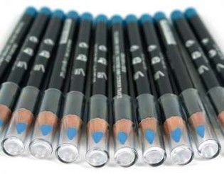 Chì kẻ mắt & viền môi Màu xanh nhạt (12 chiếc)