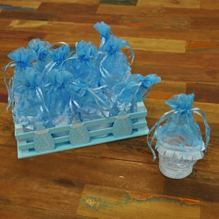 Hộp Trang Trí Kèm 12 Hộp Quà - Màu Xanh