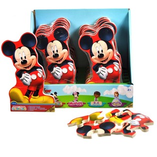 Tr&ograve; chơi gh&eacute;p h&igrave;nh gỗ Disney Mickey Mouse Clubhouse trong hộp trưng b&agrave;y (12 bộ)