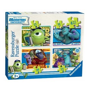 BỘ 4 C&Acirc;U ĐỐ DISNEY PIXAR MONSTERS UNIVERSITY (6 hộp)