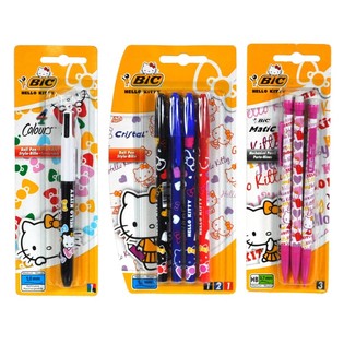 BỘ HỖN HỢP B&Uacute;T BIC HELLO KITTY DẠNG VỈ (12 c&acirc;y)