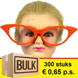 ***ƯU ĐÃI MUA SỈ*** KÍNH MẮT HÓA TRANG TIỆC LỚN MÀU CAM (300 cái)