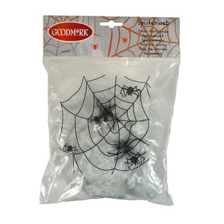 Mạng Nhện Trang Tr&iacute; Halloween k&egrave;m 2 Con Nhện (4 c&aacute;i)