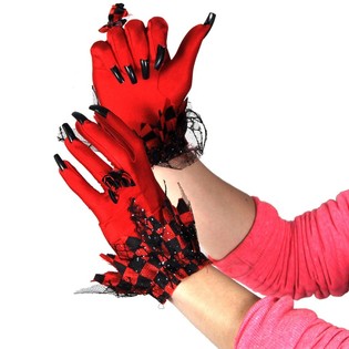 Găng Tay &Aacute;c Quỷ M&oacute;ng Tay D&agrave;i cho Nữ (6 đ&ocirc;i)
