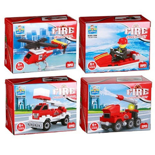 Gạch Lắp R&aacute;p Bricks - D&ograve;ng Cứu Hỏa (24 bộ)