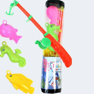 Đồ Chơi C&acirc;u C&aacute; K&egrave;m Cần C&acirc;u R&ugrave;t V&agrave; C&aacute; (12 chiếc)