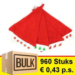 *** ƯU ĐÃI MUA SỈ *** LÔ MŨ NOEL PHÁT SÁNG LED HỖN HỢP (960 cái)