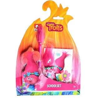 BỘ DỤNG CỤ HỌC TẬP TROLLS SLAMMER 3 M&Oacute;N (12 bộ)