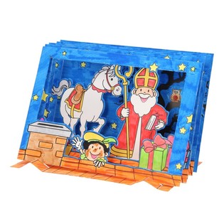 Bộ Thủ C&ocirc;ng L&agrave;m Cửa Sổ 3D Sinterklaas (12 C&aacute;i)