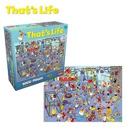 Trò chơi xếp hình That’s Life - Phòng Gym, 1000 mảnh (1 bộ)