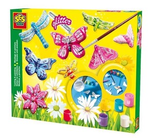 SES Creative Bộ Đ&uacute;c V&agrave; Vẽ Thạch Cao - Những Ch&uacute; Bướm (1 bộ)