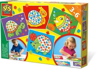 Đồ chơi học làm tranh ghép Mosaic SES (1 bộ)