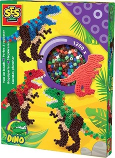 Tranh hạt nhựa ủi SES mẫu Khủng long bạo chúa T-Rex (1 bộ)