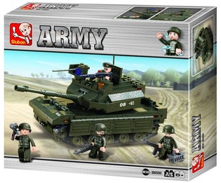 Xe Tăng Sluban M38-B6500 Army Đồ Chơi Lắp R&aacute;p (1 bộ)