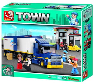 Đồ chơi lắp r&aacute;p Xe tải Sluban M38-B0318 Town (1 bộ)